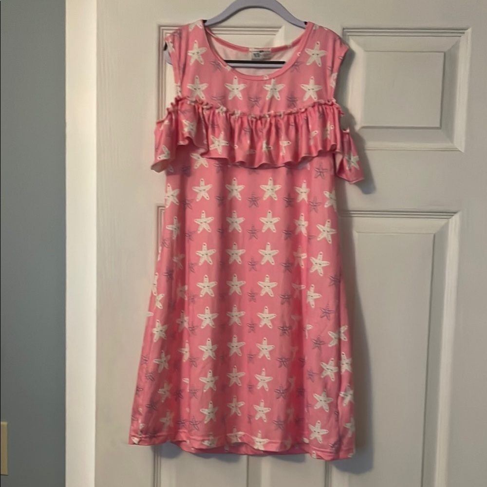 Pete + Lucy size 10/12 Pink Starfish Sleeveless Dress
